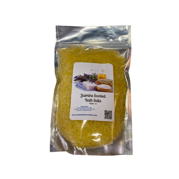 Jasmine Scented Bath Salts NEW Yellow 1 lb - Picture 1 of 3
